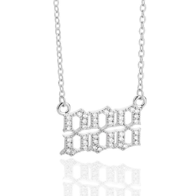 Zirconia - Angel Numbers Necklace for Women
