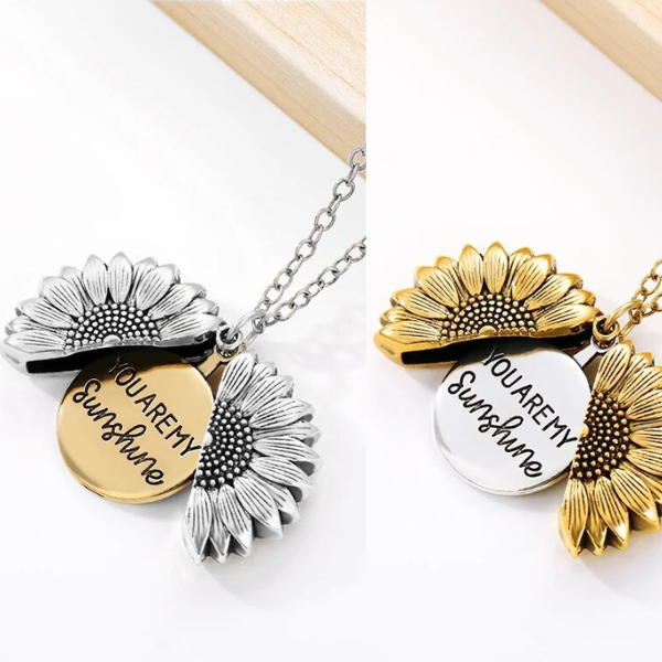 SunBlossom - Sunflower Locket Necklace