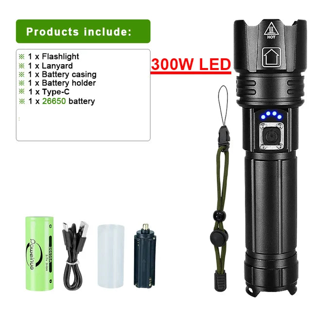 PowerBeam - Rechargeable LED Flashlight for Adventure