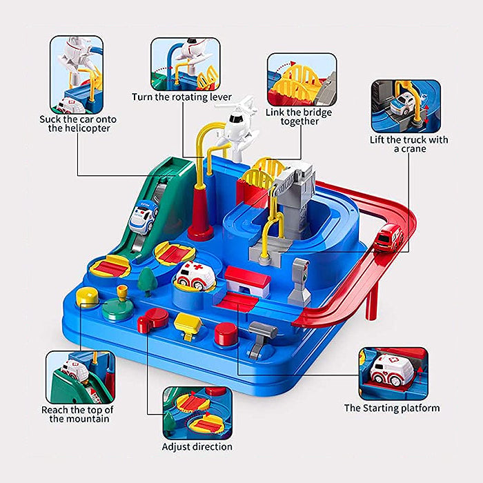 RescueTrack Adventure Set - Educational Toddler Activity Track