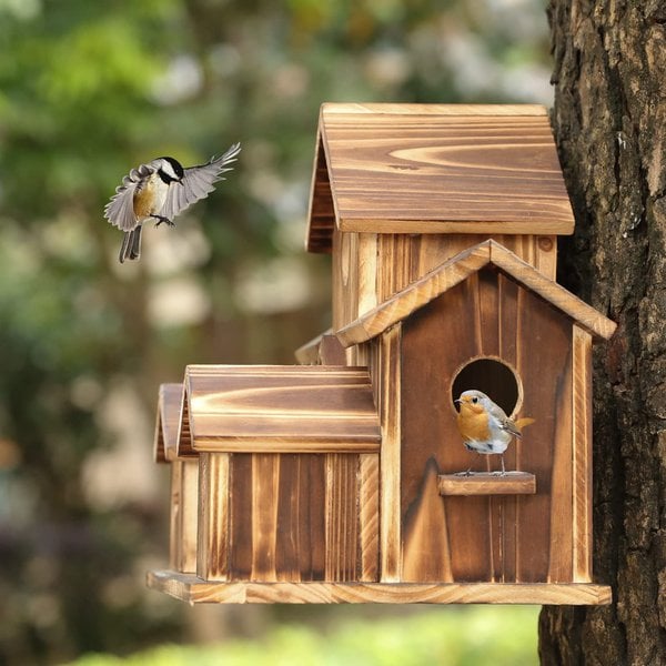 NatureNest - Handmade Wooden Birdhouse