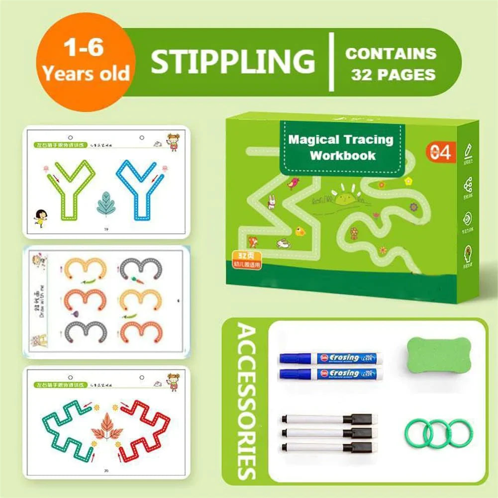 Magicbook - Reusable Kids Writing Practice Book