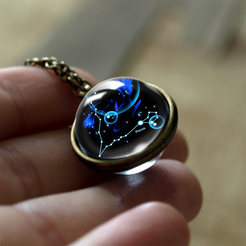 Sofia - Glass 12 Zodiac Protective Pendant