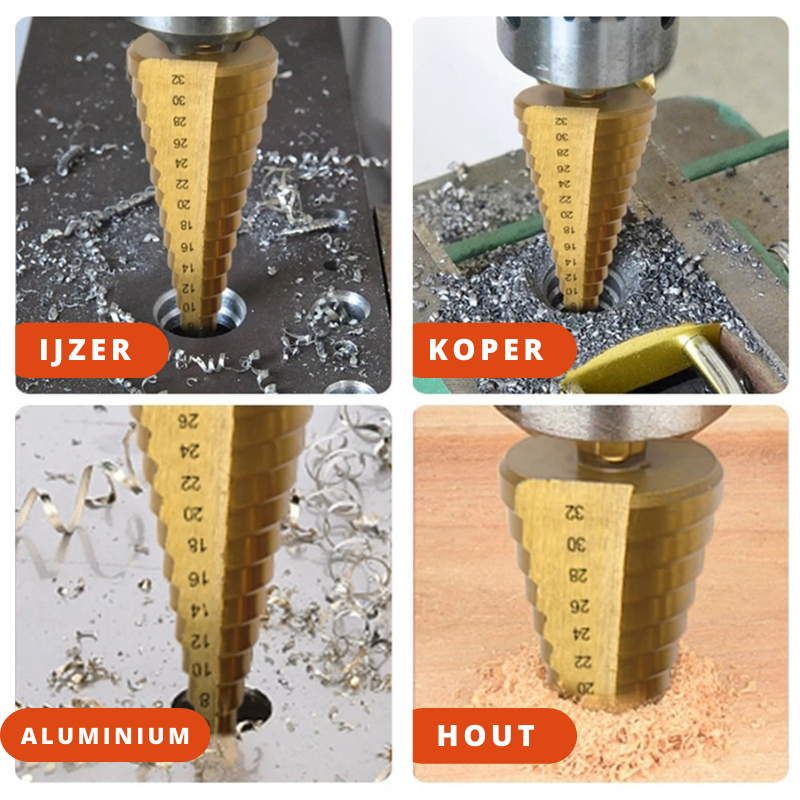 TitaniumPro Drill Set - Precision Bits for Metal and Wood
