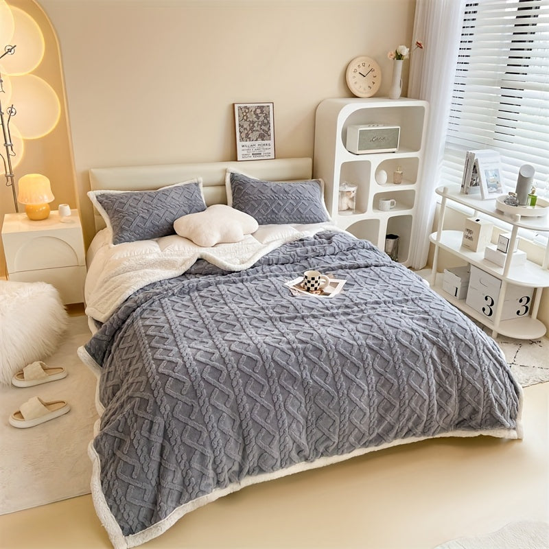 Vintage Double-Sided Fleece Blanket