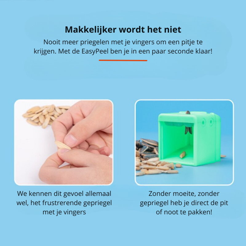 EasyPeel - Effortless Sunflower Seed & Nut Sheller