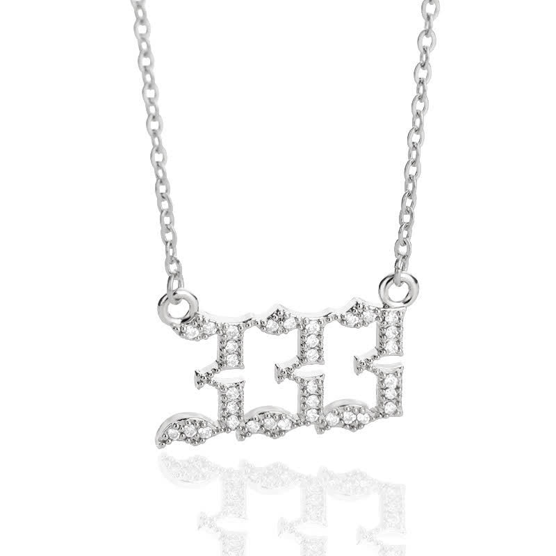 Zirconia - Angel Numbers Necklace for Women