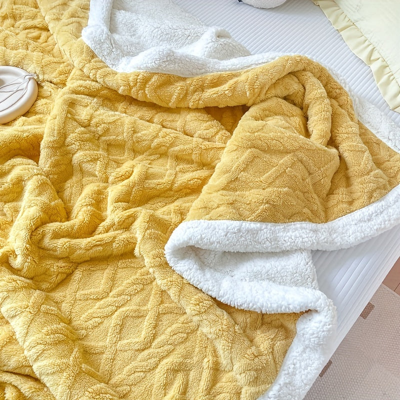 Reversible Fleece Blanket - Cozy Warm Comfort