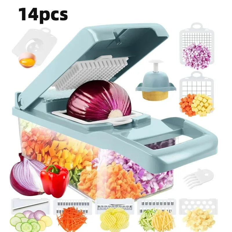 SliceMaster - 14-Piece Vegetable Slicer Set