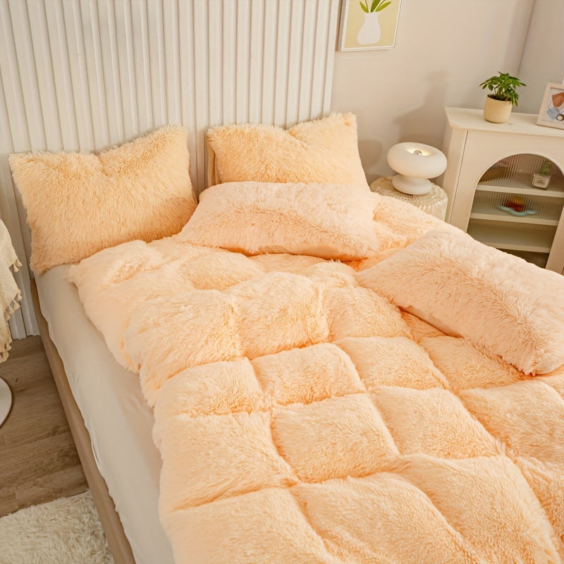 Ultra-Soft Plush Duvet Cover Set - Zipped