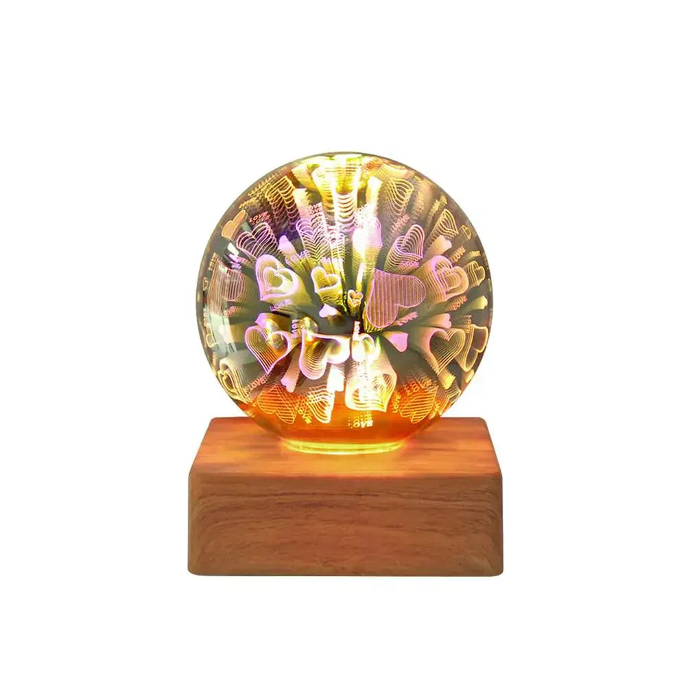 StarburstGlow - Crystal Ball Lamp with 3D Effect