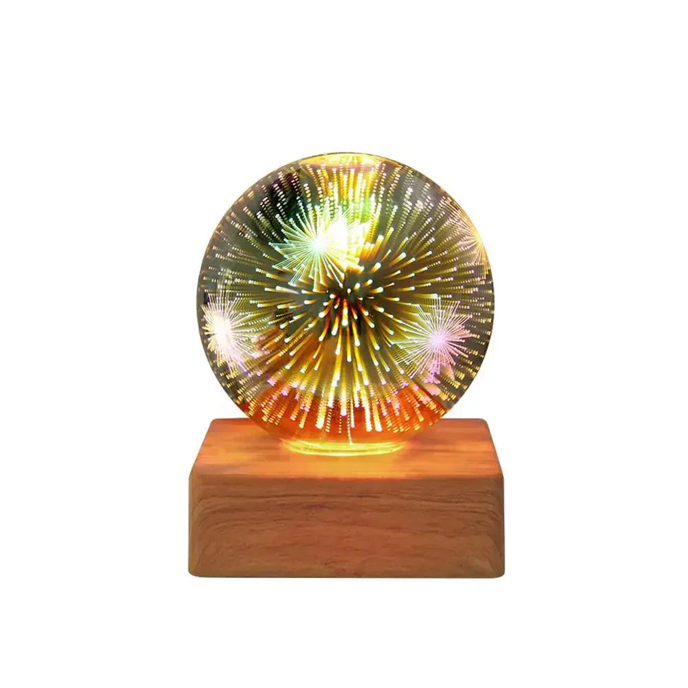 StarburstGlow - Crystal Ball Lamp with 3D Effect