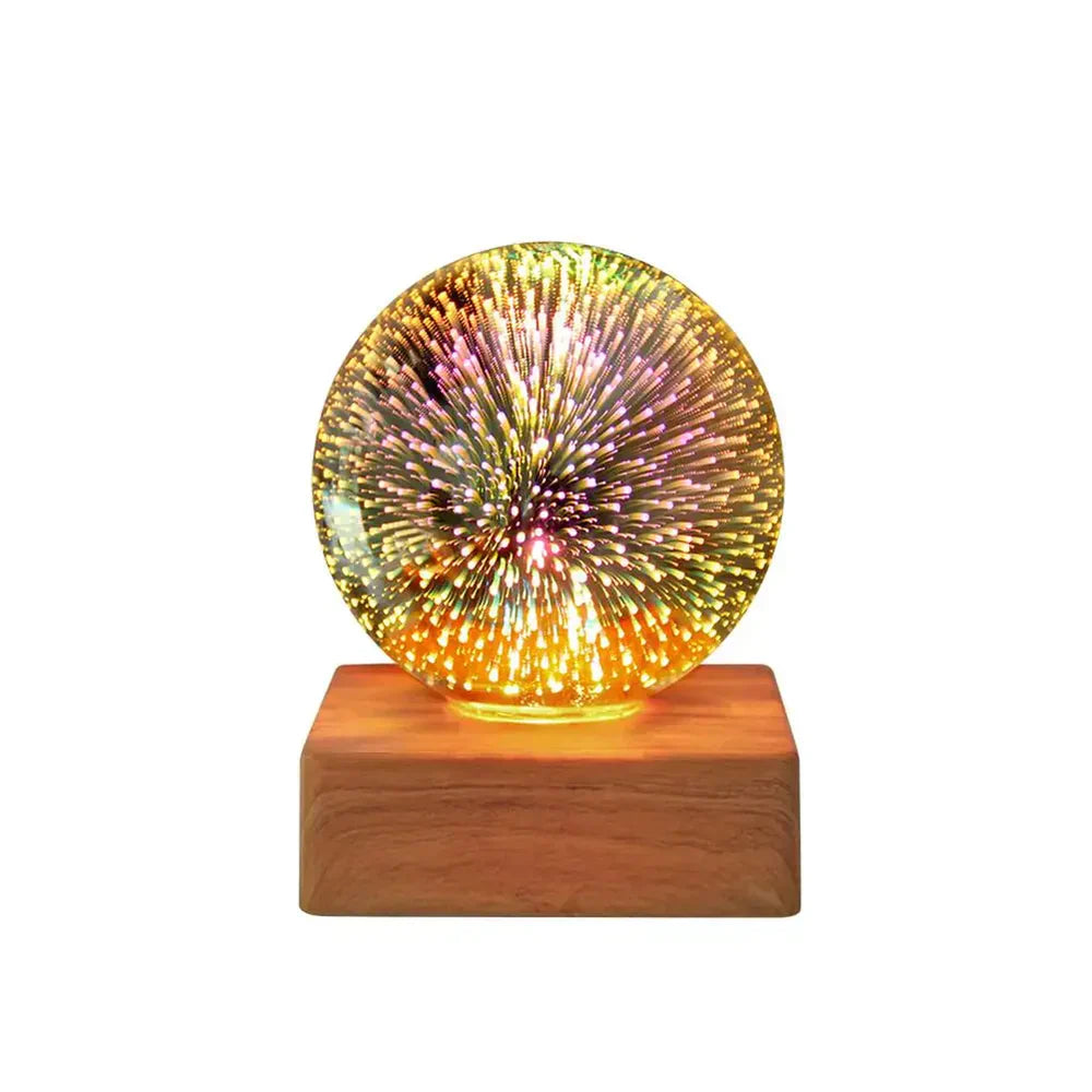 StarburstGlow - Crystal Ball Lamp with 3D Effect