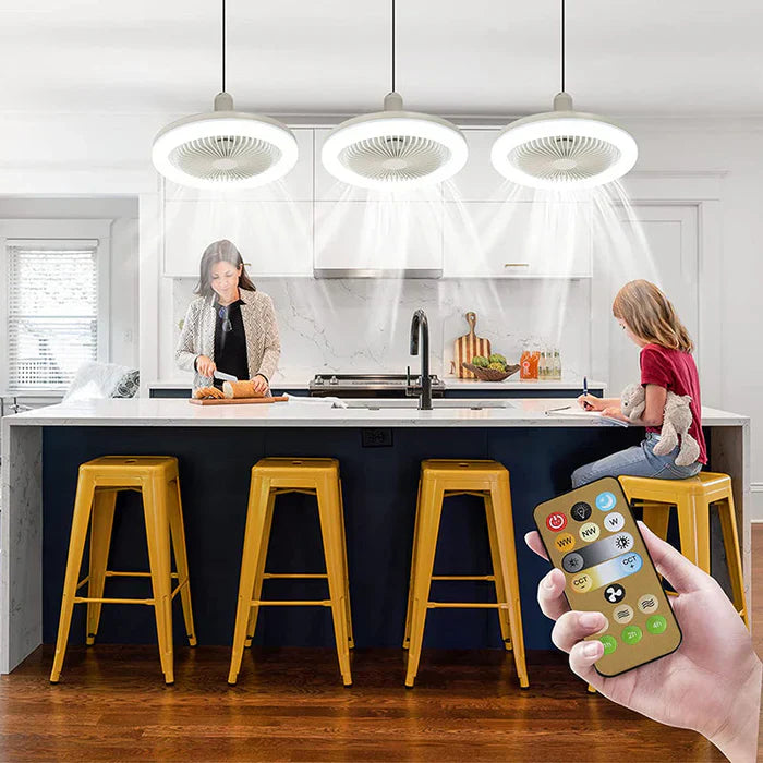 CoolLight Ceiling Fan - Stylish Fan with LED Light