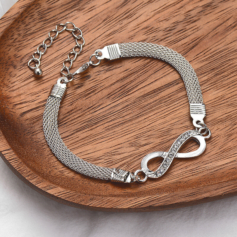 Infinity - Timeless Silver Charm Bracelet for Women