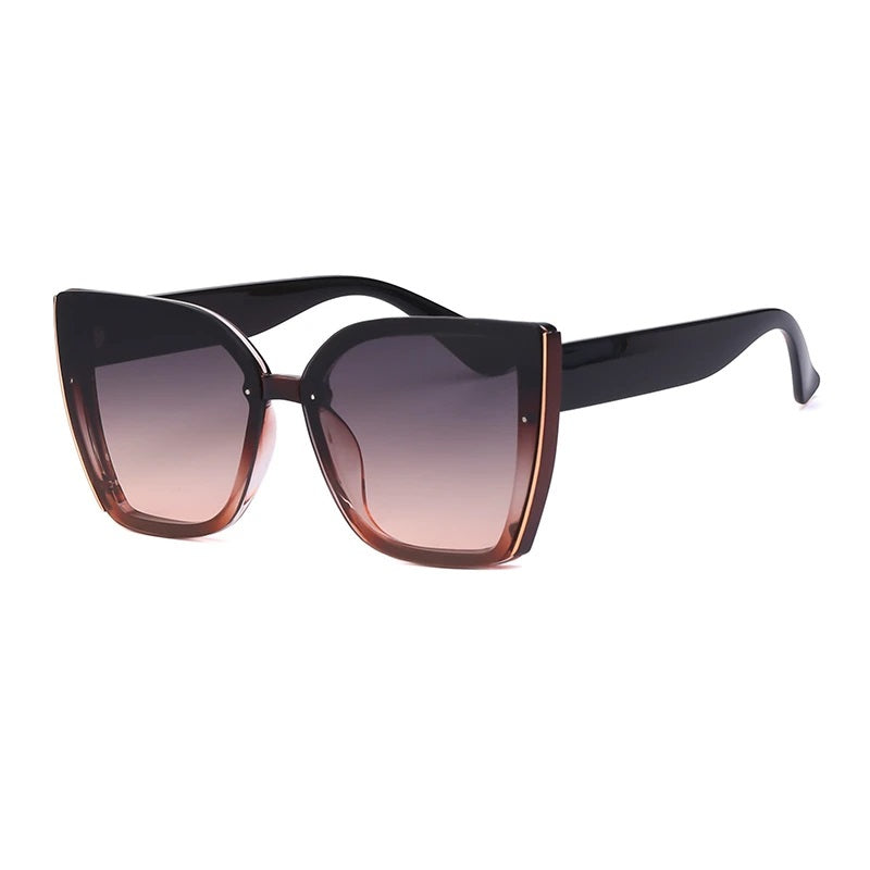 BillieShade - Square Retro Cat-Eye Sunglasses with UV Protection