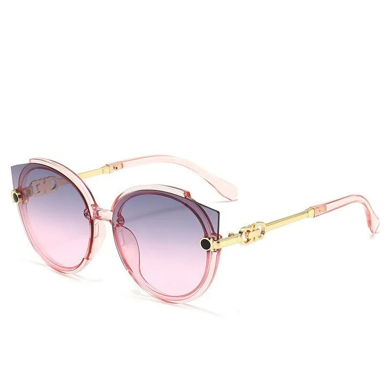 Patty Eyewear - Round Vintage Sunglasses with UV Protection