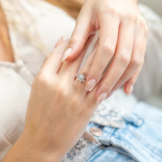 CalmRing Nua - Sterling Silver Anti-Anxiety Fidget Ring