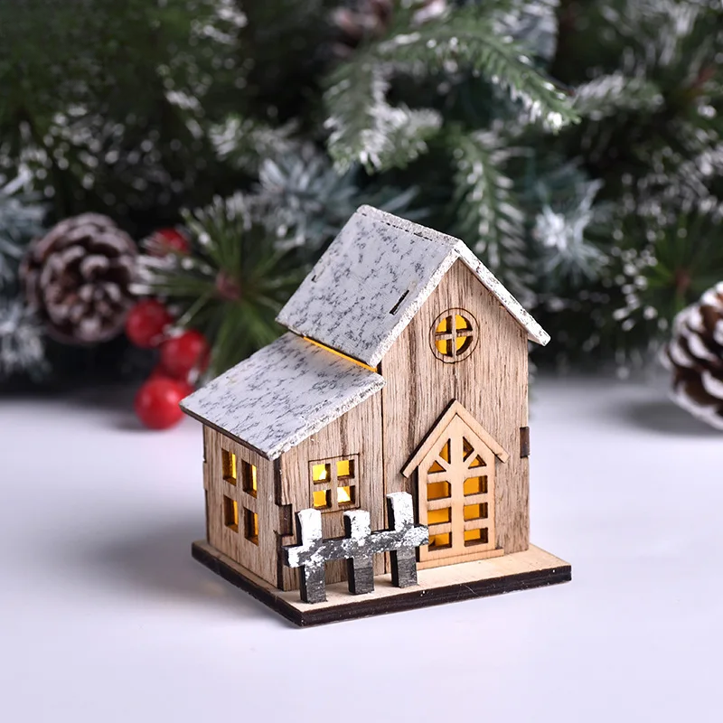 FrostGlitter LED House Lanterns - Festive Christmas Decor