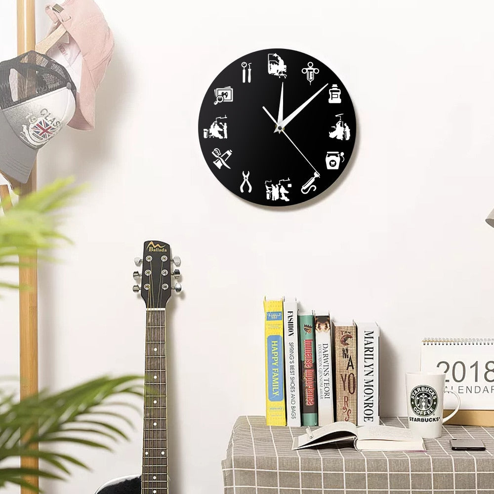 Dental Wall Clock - Modern Practice Decor Clock
