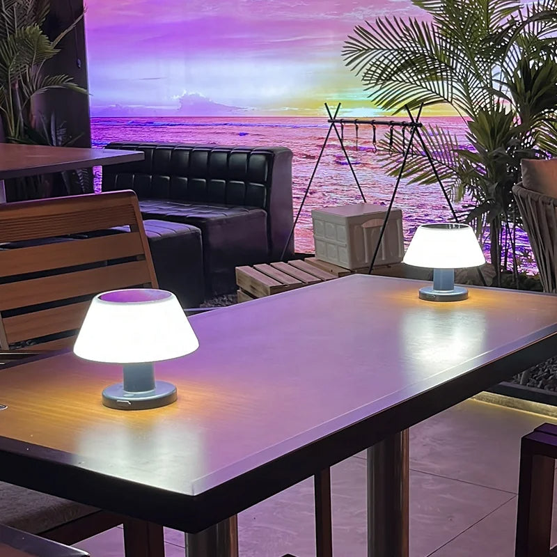 SolarGlow Solar Table Lamp - Cordless Outdoor Light