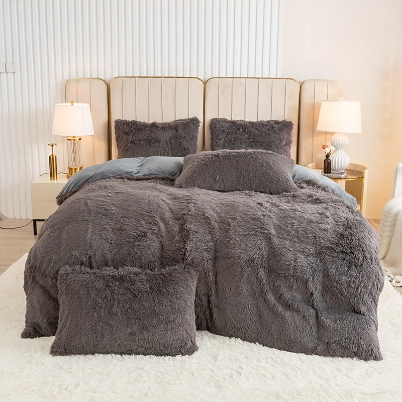 Ultra-Soft Plush Duvet Cover Set - Zipped