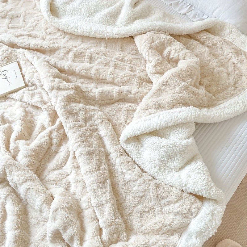 Reversible Fleece Blanket - Cozy Warm Comfort