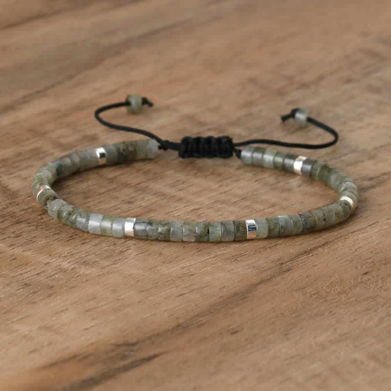 Seraphina - Braided Natural Stone Bead Bracelet for Women