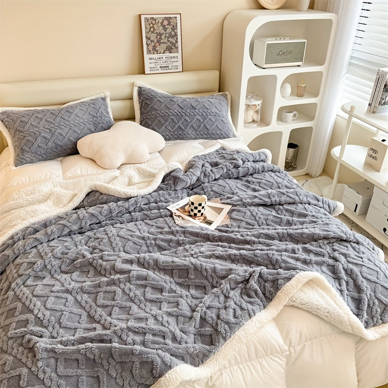 Vintage Double-Sided Fleece Blanket