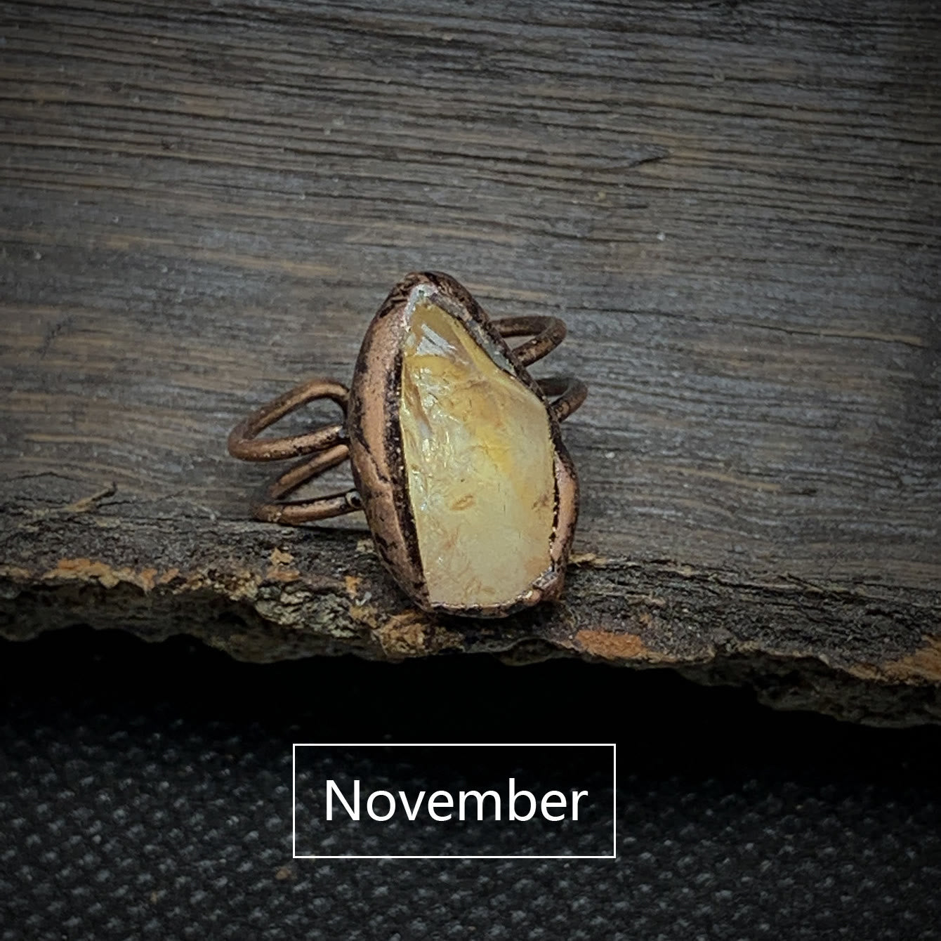Selina - Natural Raw Birthstone Ring for Women