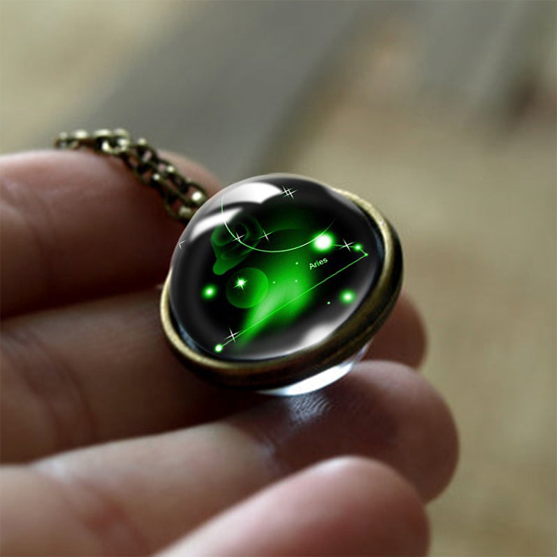 Sofia - Glass 12 Zodiac Protective Pendant