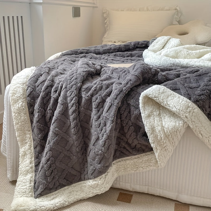 Reversible Fleece Blanket - Cozy Warm Comfort