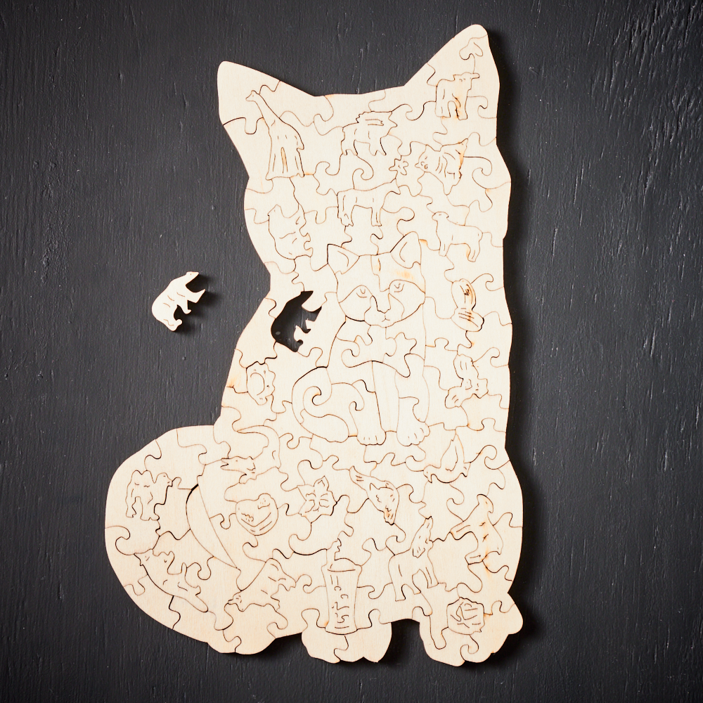 WoodlyShapes Puzzles - Creative Wooden Animal Jigsaw