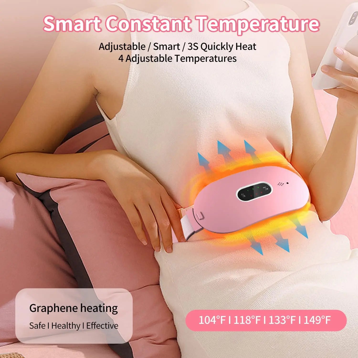 RelaxEase Portable Heated Massage Belt