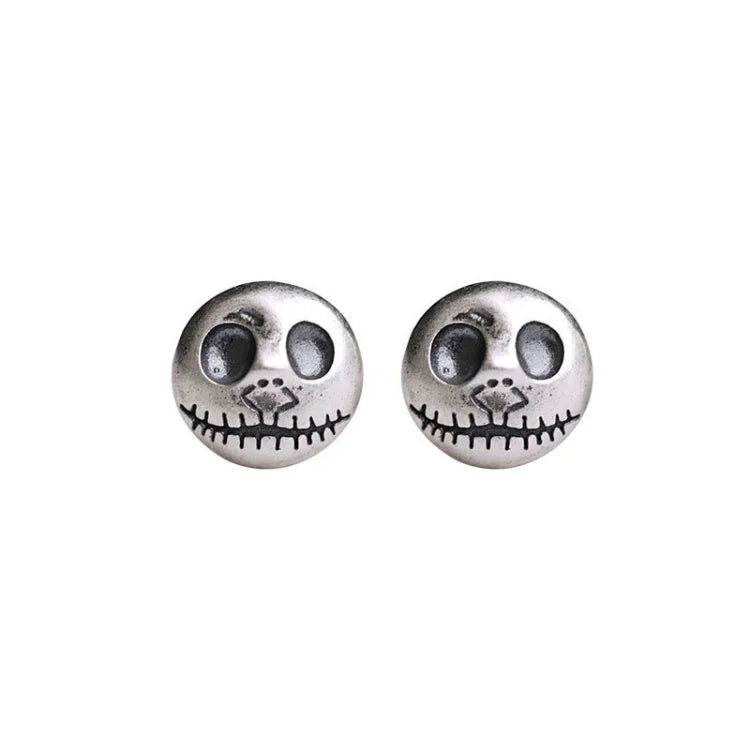 Mara - Pumpkin Prince Skull Earrings for Women