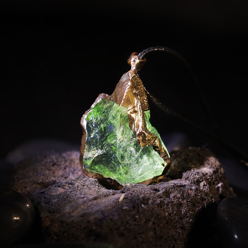 Natural Moldavite - Crystal Necklace