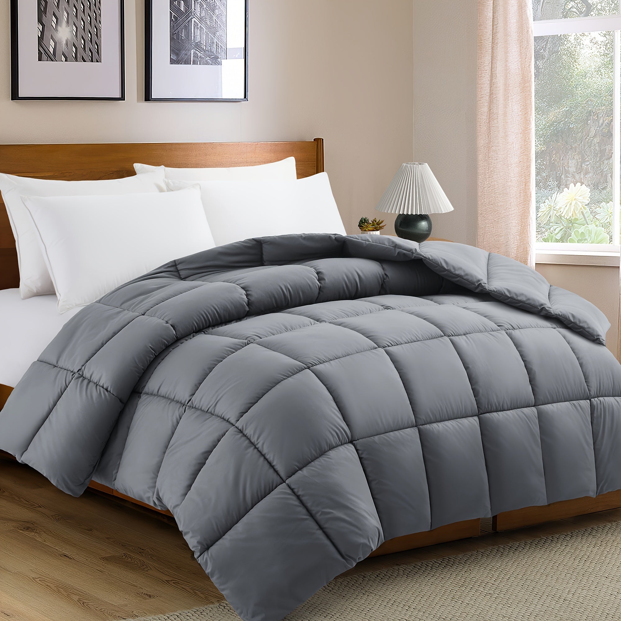 Reversible Microfiber Comforter - All-Season