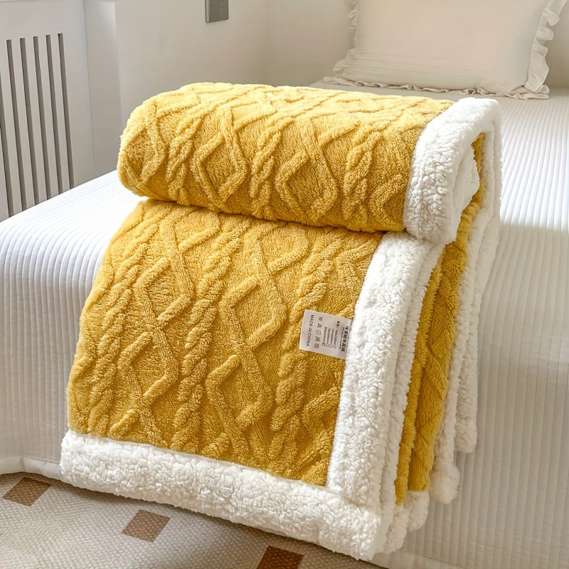 Reversible Fleece Blanket - Cozy Warm Comfort