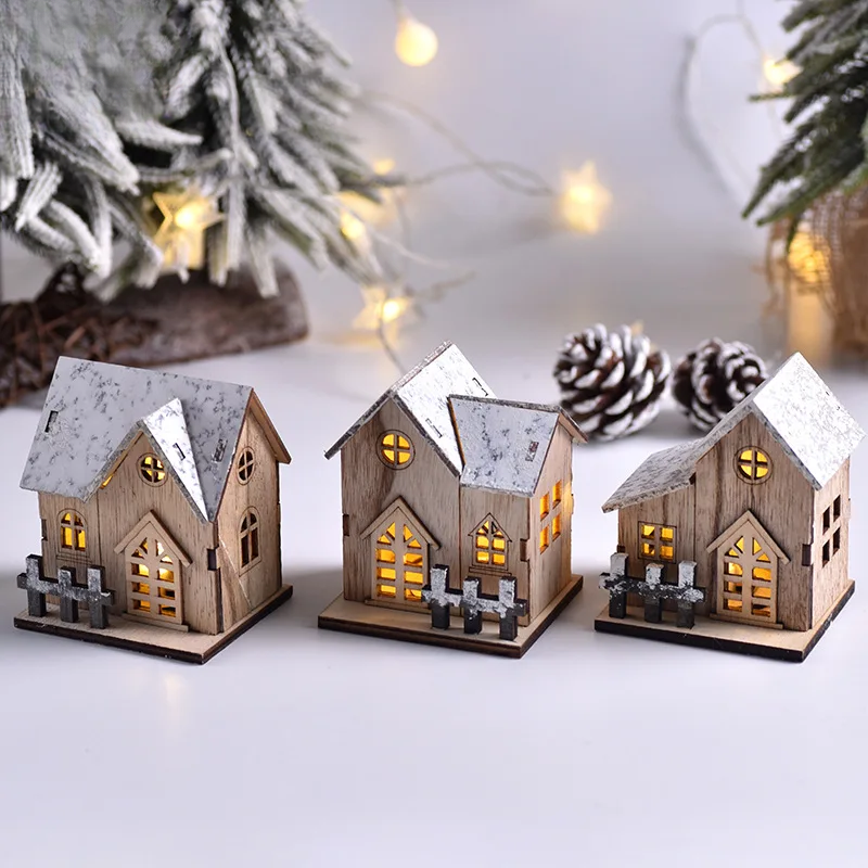 FrostGlitter LED House Lanterns - Festive Christmas Decor