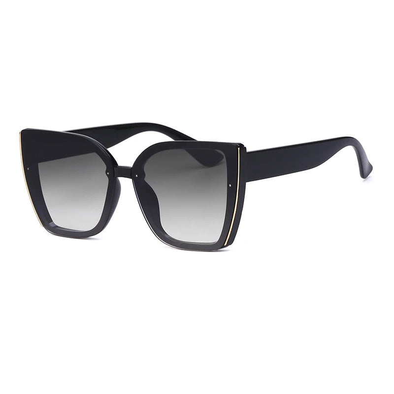 BillieShade - Square Retro Cat-Eye Sunglasses with UV Protection