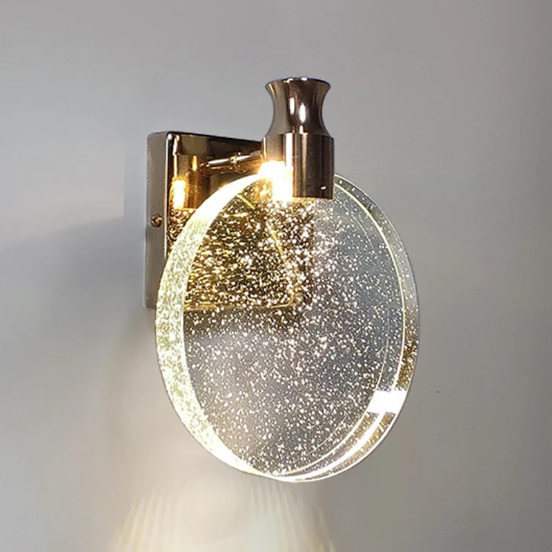 LuxeCircle Wall Lamp - Modern Round LED Sconce