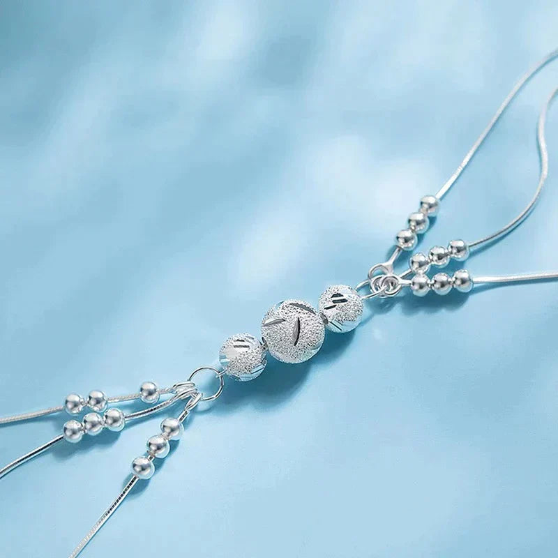 Silver Multi Pearl - Adjustable Bracelet for Women