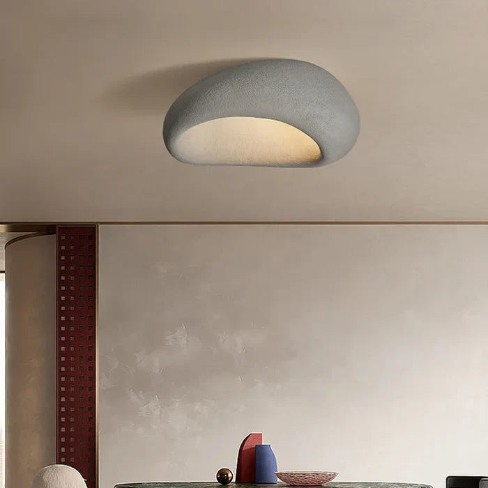 SereneAura - Natural Wabi-Sabi Ceiling Light