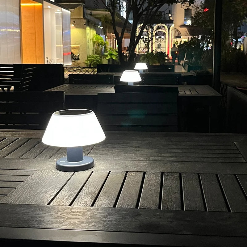 SolarGlow Solar Table Lamp - Cordless Outdoor Light