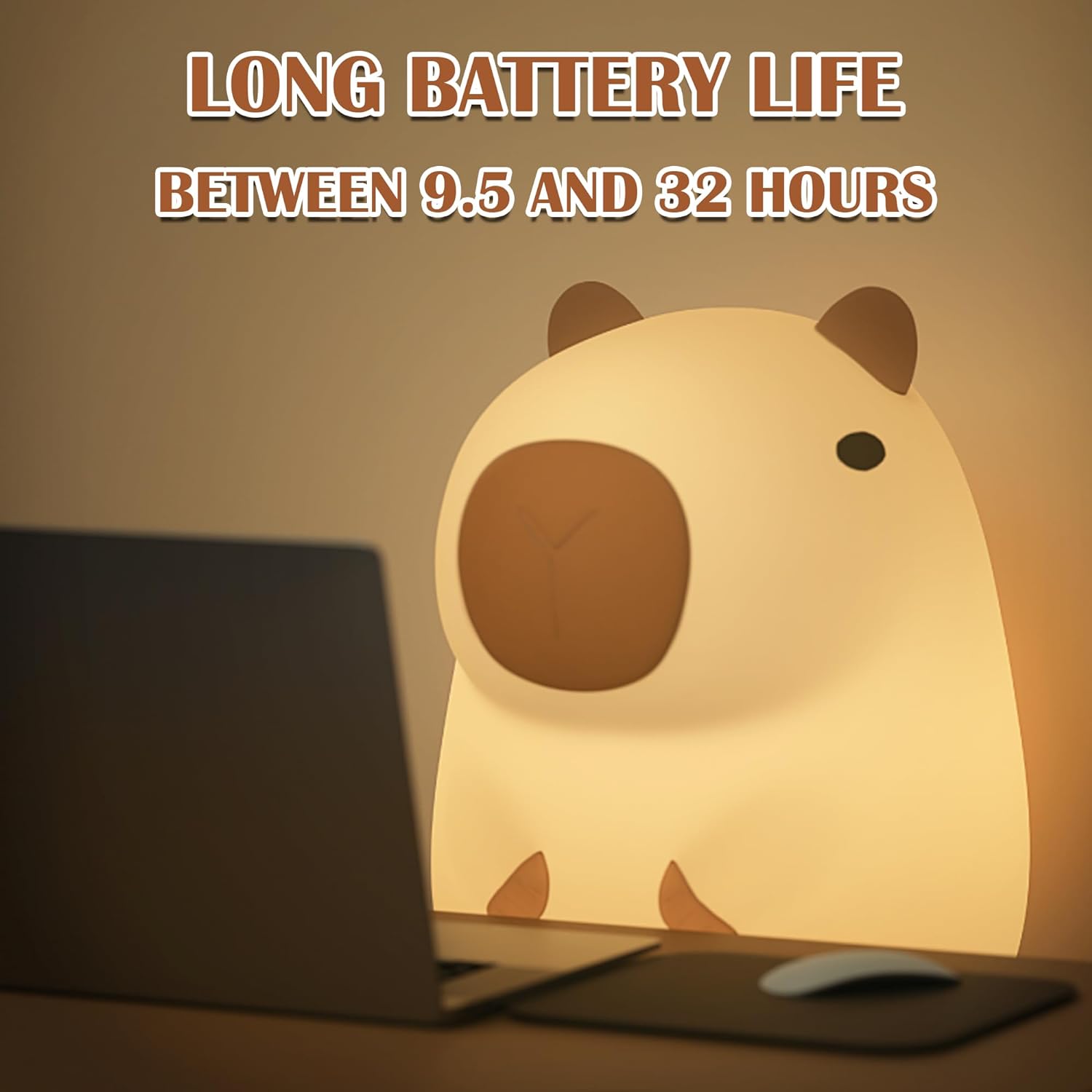 CapySnuggle LED Night Lamp - Capybara Glow