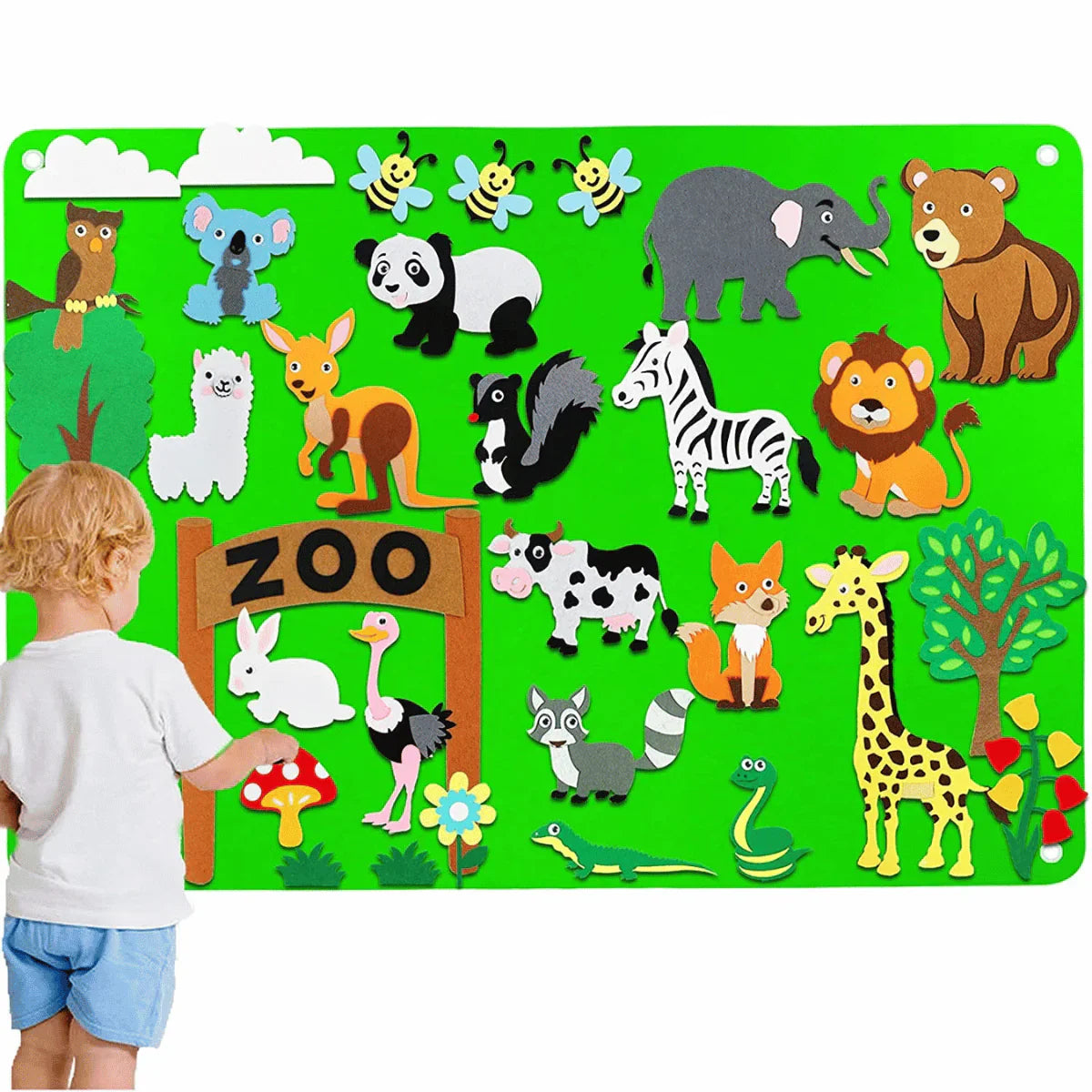 Animal Felt Board - Educational Play Set