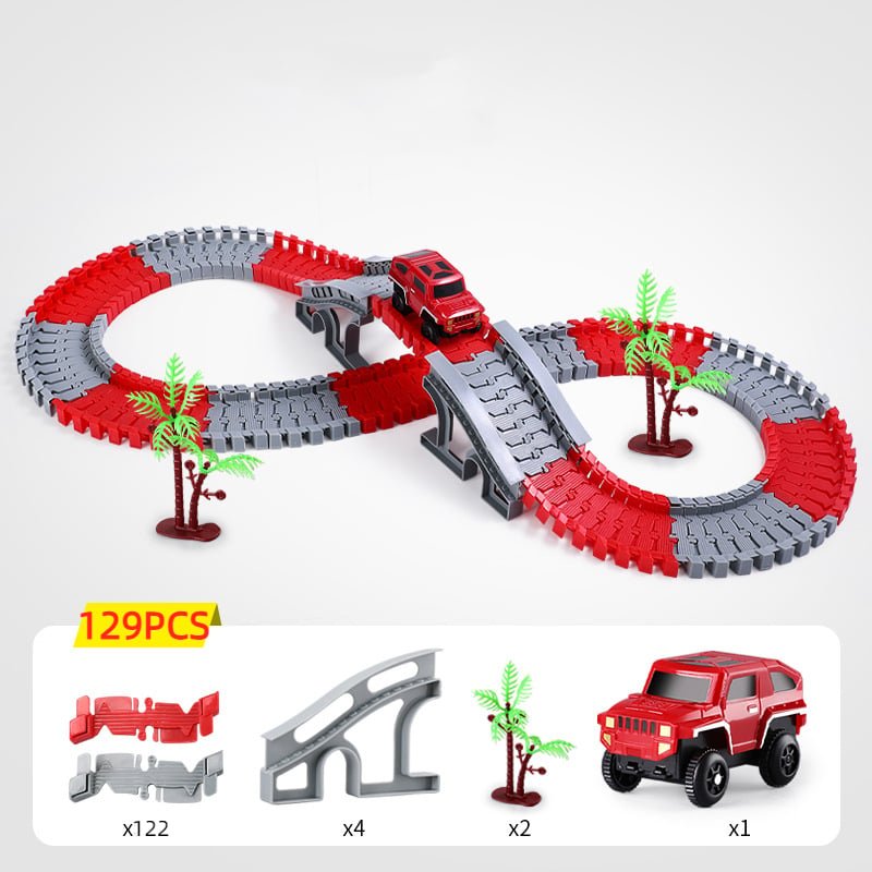 SpeedFlex - Flexible Race Track with LED Cars