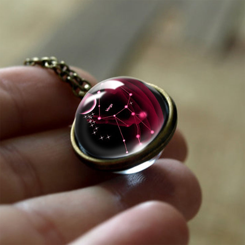 Sofia - Glass 12 Zodiac Protective Pendant