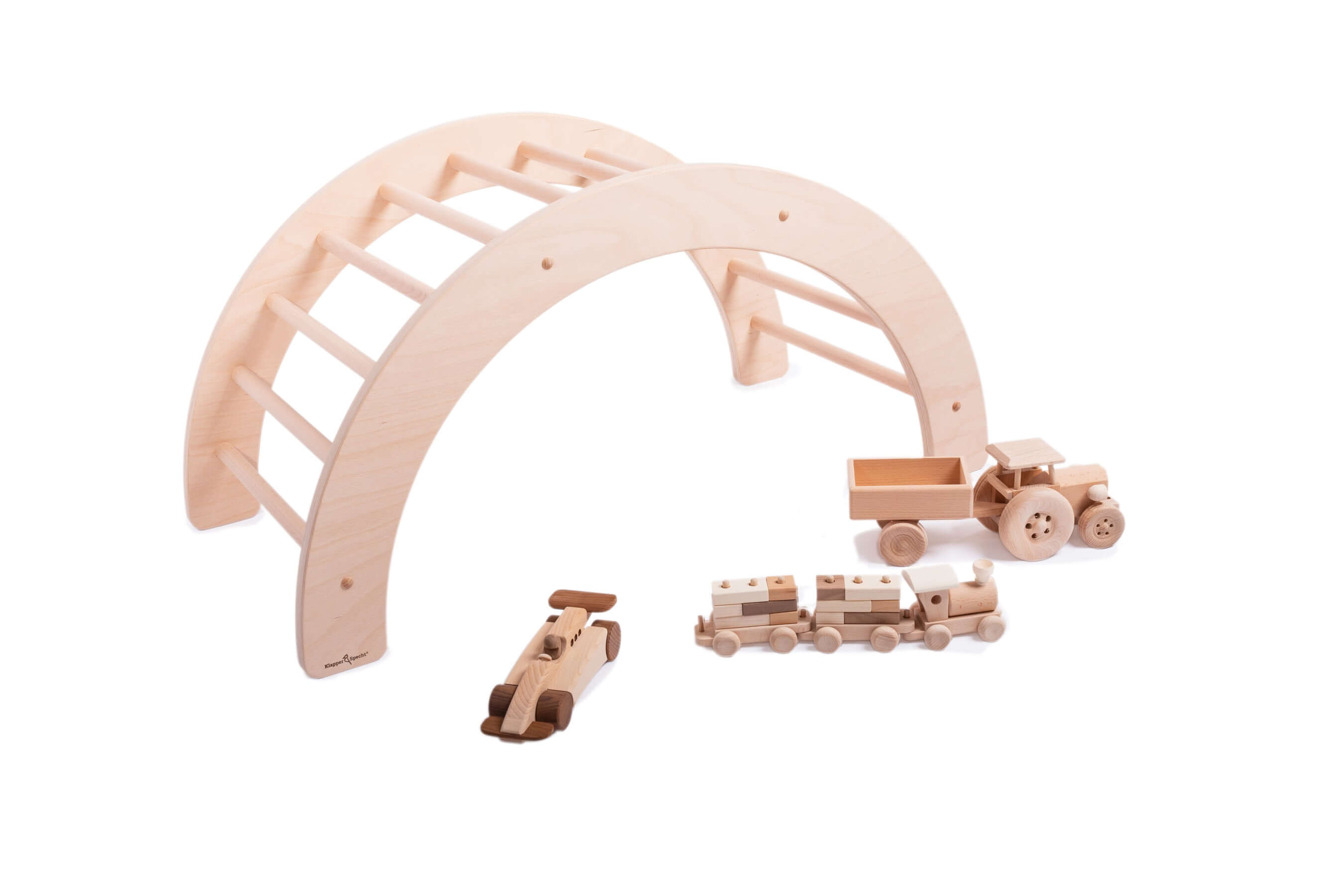 WoodArc Kids Climbing Frame - Durable Wooden Play Structure