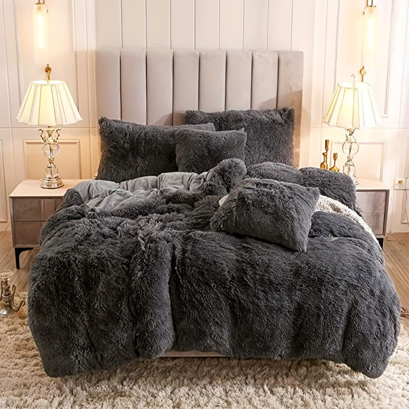 Ultra-Soft Plush Duvet Cover Set - Zipped
